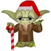 Gemmy Airblown-Stylized Yoda with Santa Hat Inflatable Decor, G-114961 -Gemmy Online Store 1454484 1