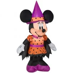 Gemmy Air-Blown Minnie as Witch Inflatable, Self-Inflates, G-222500