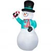 Gemmy Airblown Inflatable Snowman with Candy Cane -Gemmy Online Store 1572768