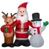 Gemmy Airblown Inflatable Santa and Friends Scene -Gemmy Online Store 1572799