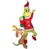 Gemmy Airblown Inflatable Hanging Grinch with Max -Gemmy Online Store 1572870
