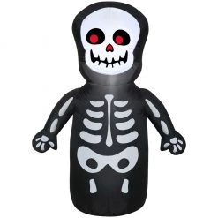 Gemmy Airblown Happy Skeleton Inflatable Decoration, G-224430