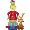 Gemmy Airblown Inflatable Grinch with Max Scene, From the Mind of Dr. Seuss -Gemmy Online Store 1737016