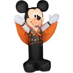 New! Gemmy Airblown Inflatable Mickey Mouse as Vampire with Candy Toss Vest