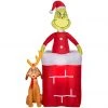New! Gemmy Animated Airblown Inflatable Grinch in Chimney, G-111590 -Gemmy Online Store 1935118