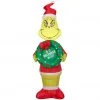 New! Gemmy Airblown Inflatable Grinch with Wreath, G-116021 -Gemmy Online Store 1935131