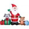New! Gemmy Airblown Inflatable Santa and Friends, G-117596 -Gemmy Online Store 1935140