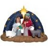 New! Gemmy Airblown Inflatable Snowy Night Nativity Scene, G-118905 -Gemmy Online Store 1935144