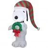 New! Gemmy Airblown Inflatable Snoopy with Wreath, G-119004 1 New! Gemmy Airblown Inflatable Snoopy with Wreath, G-119004 -Gemmy Online Store 1935147